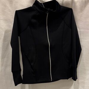 All in Motion Kids Black Zip-Up Warm-up Jacket